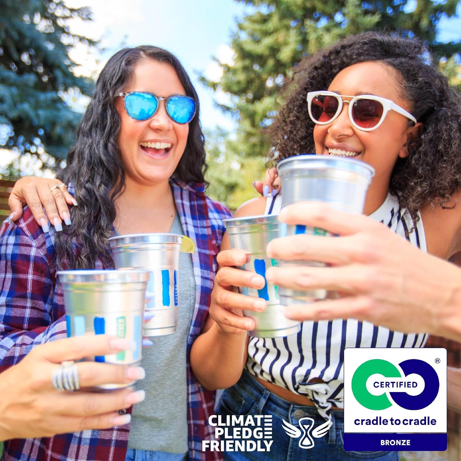 Ball Aluminum Cup Recyclable Party Cups, 20 oz. Cup, 30 Cups Per Pack