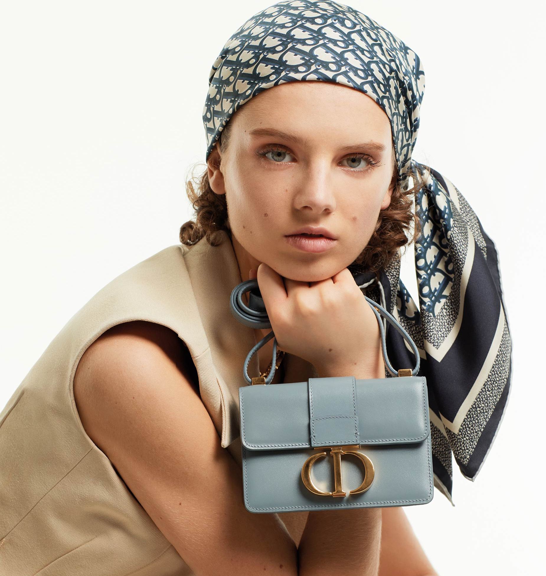 Micro 30 Montaigne Bag Deep Mint Green Box Calfskin