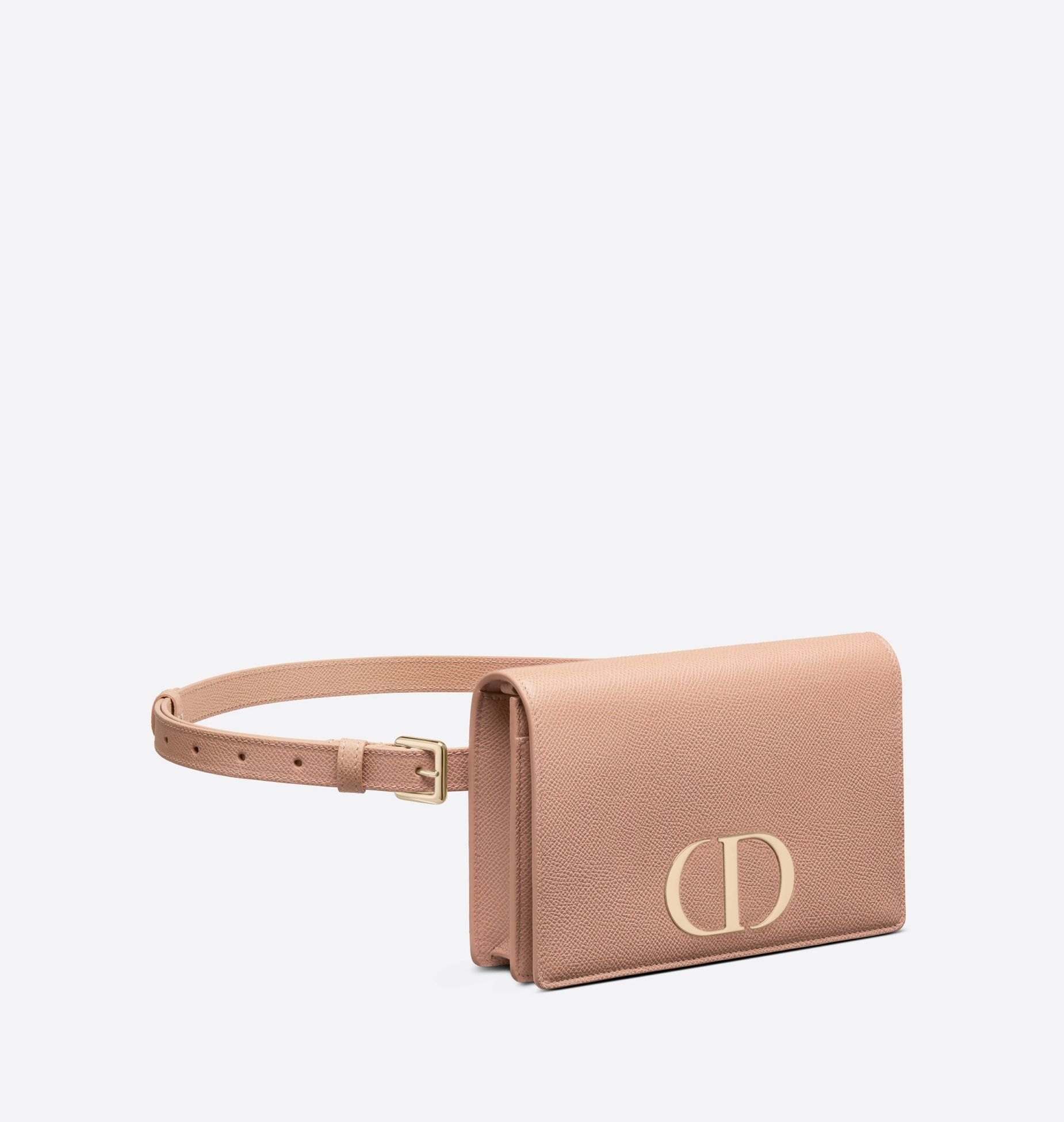 2-in-1 30 Montaigne Pouch Rose Des Vents Grained Calfskin