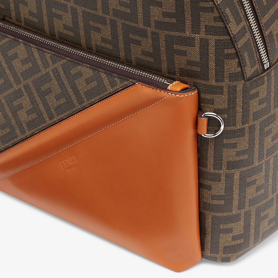 BACKPACK Brown fabric backpack