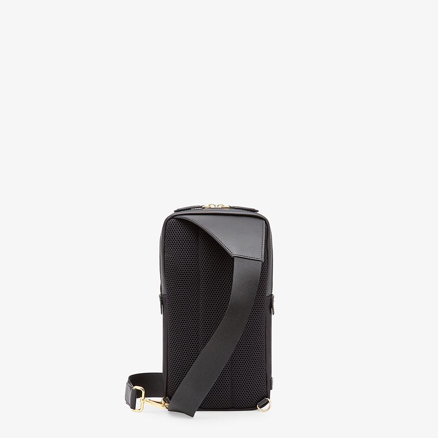 BELT BAG Black nylon one-shoulder backpack