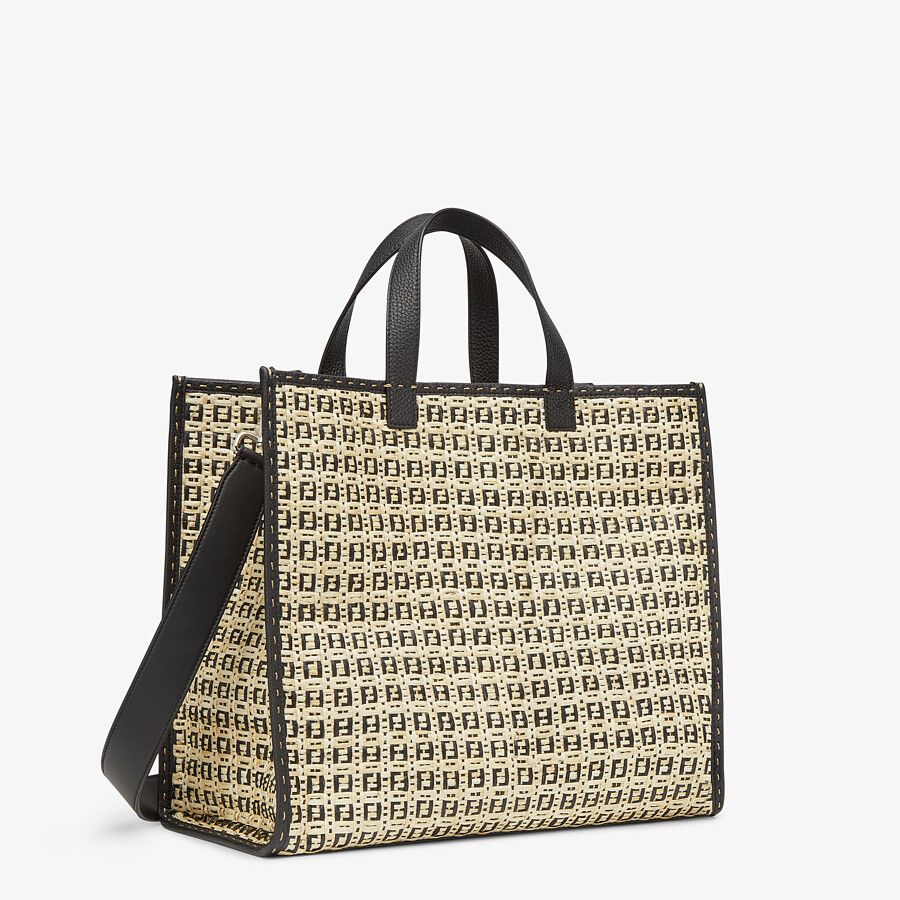 SHOPPER Natural straw bag