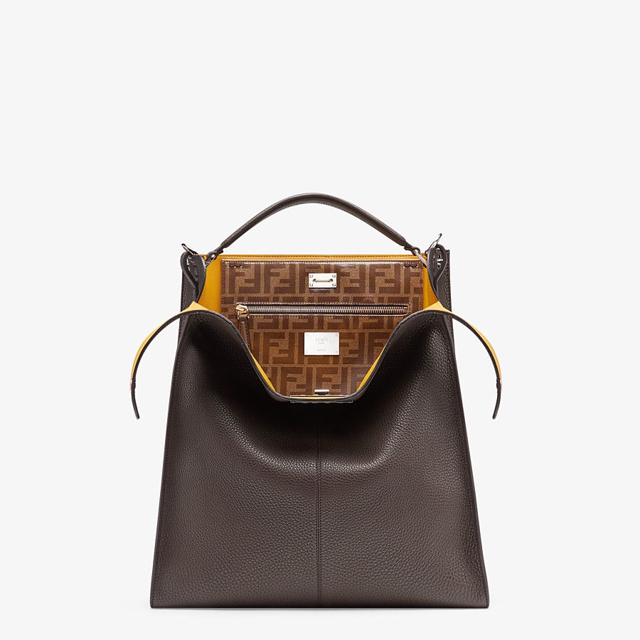 PEEKABOO X-LITE FIT Brown leather bag