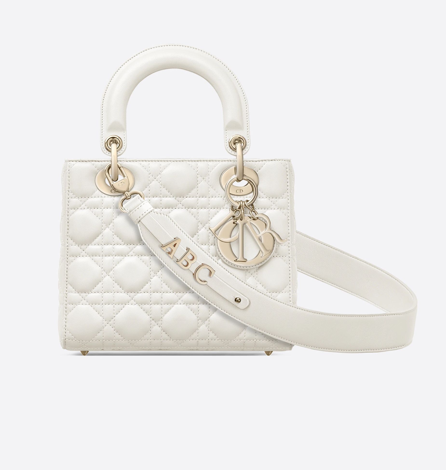 Lady Dior My ABCDior Bag Latte Cannage Lambskin