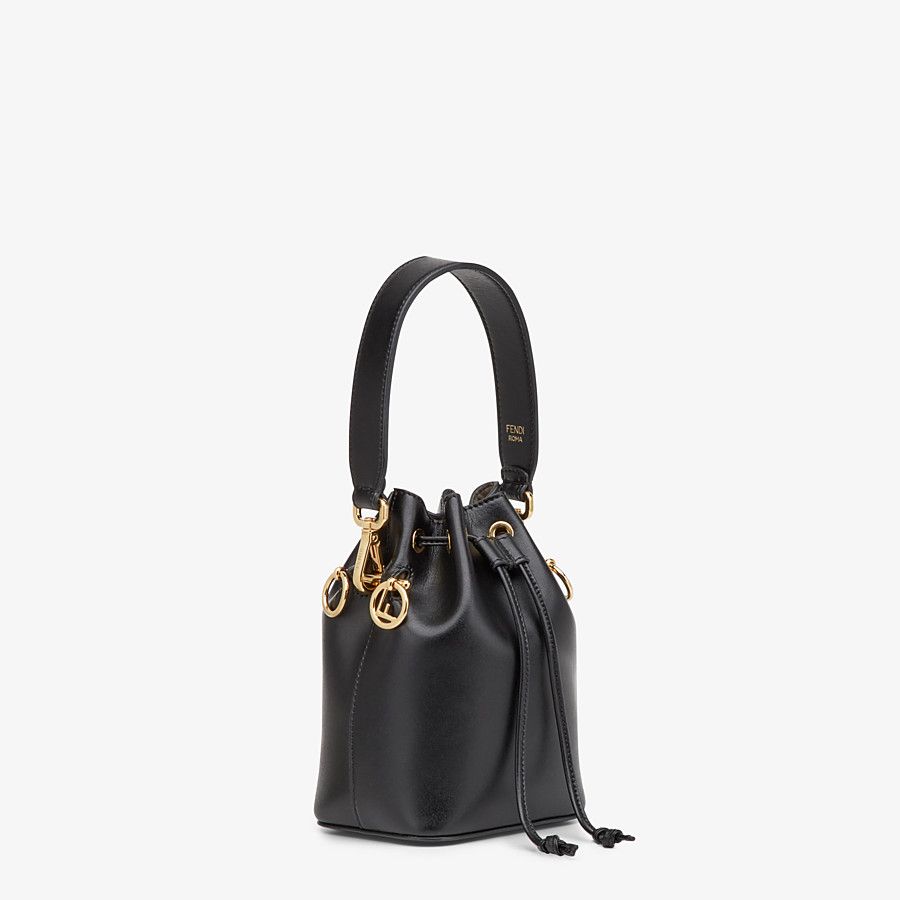 MON TRESOR Black leather mini-bag