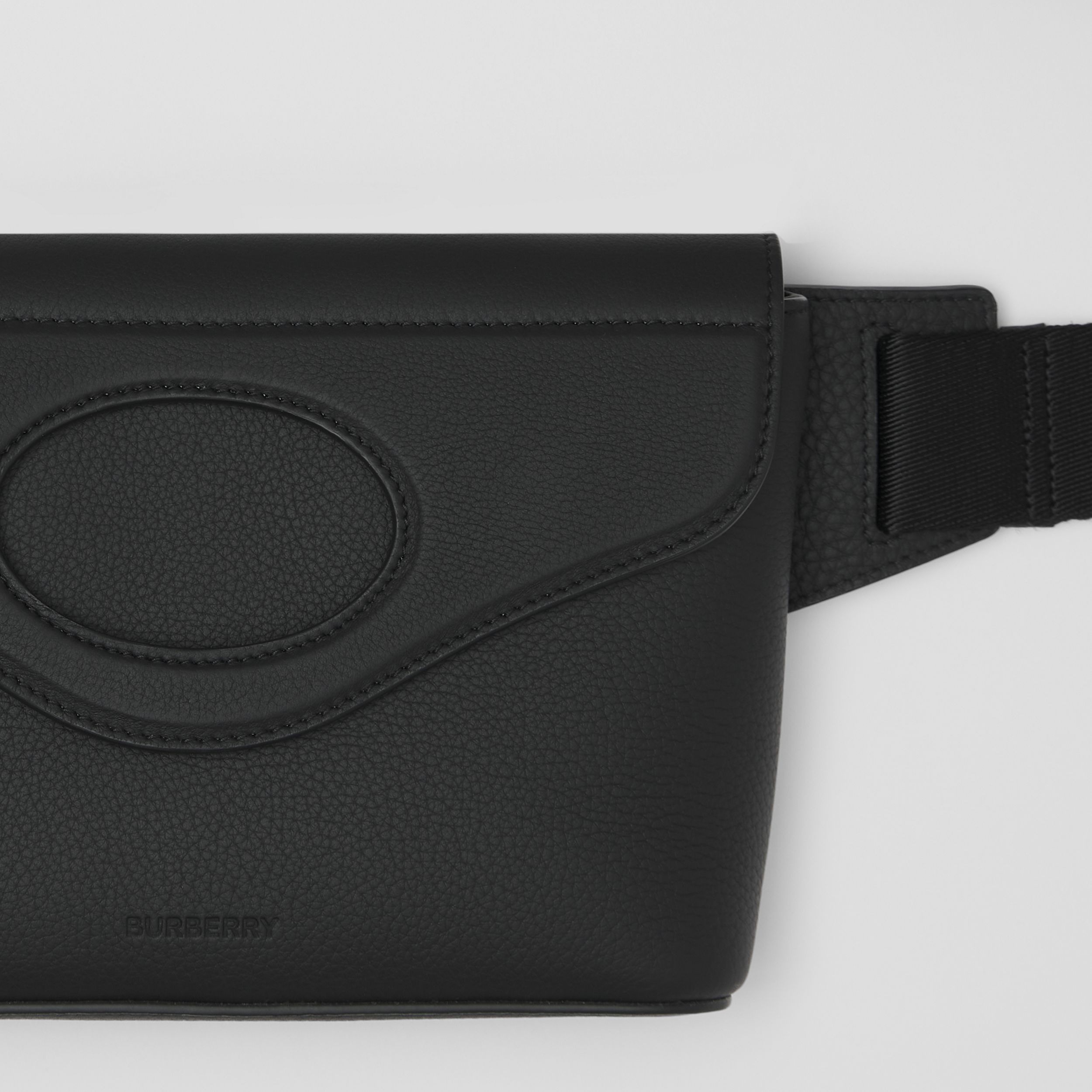 Grainy Leather Pocket Bum Bag