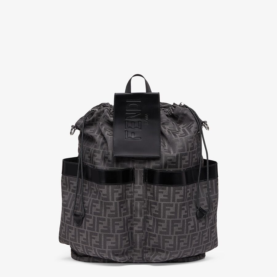 DRAWSTRING BACKPACK FF jacquard fabric backpack