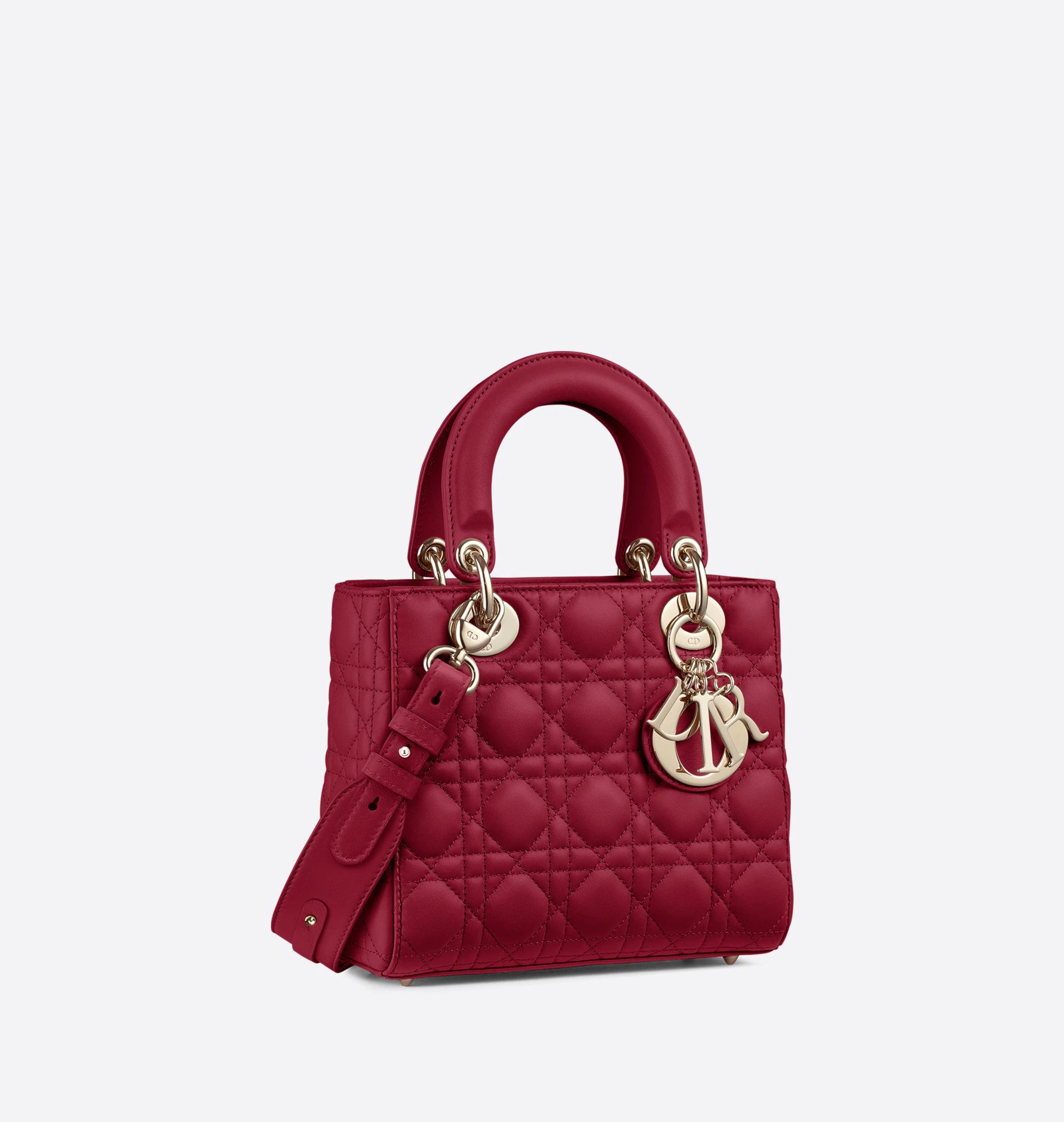 Lady Dior My ABCDior Bag Cherry Red Cannage Lambskin