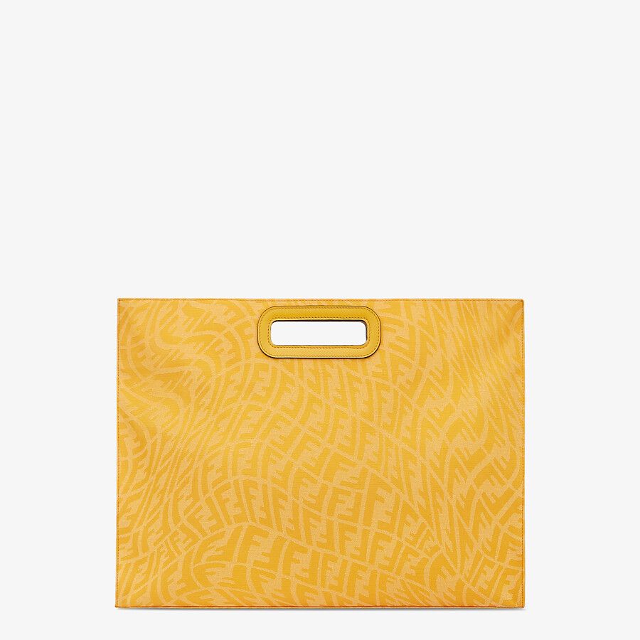 SHOPPING BAG Yellow FF Vertigo jacquard shopper