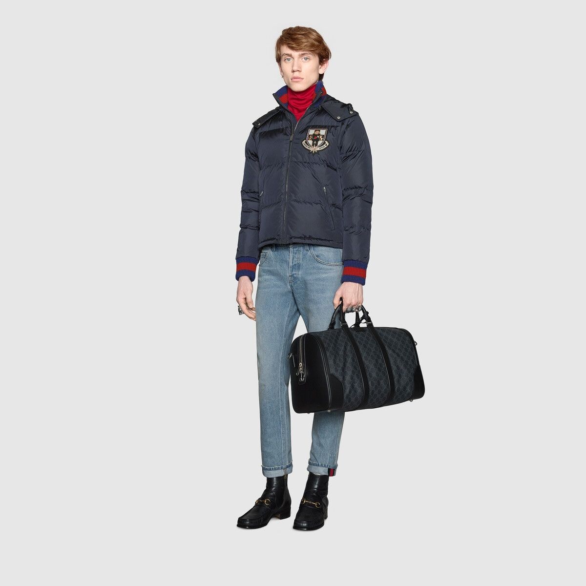 GG Black carry-on duffle