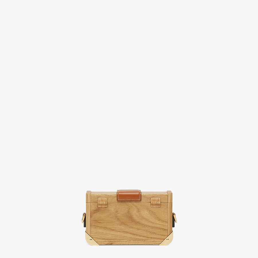 BAGUETTE TRUNK MINI Natural wood bag