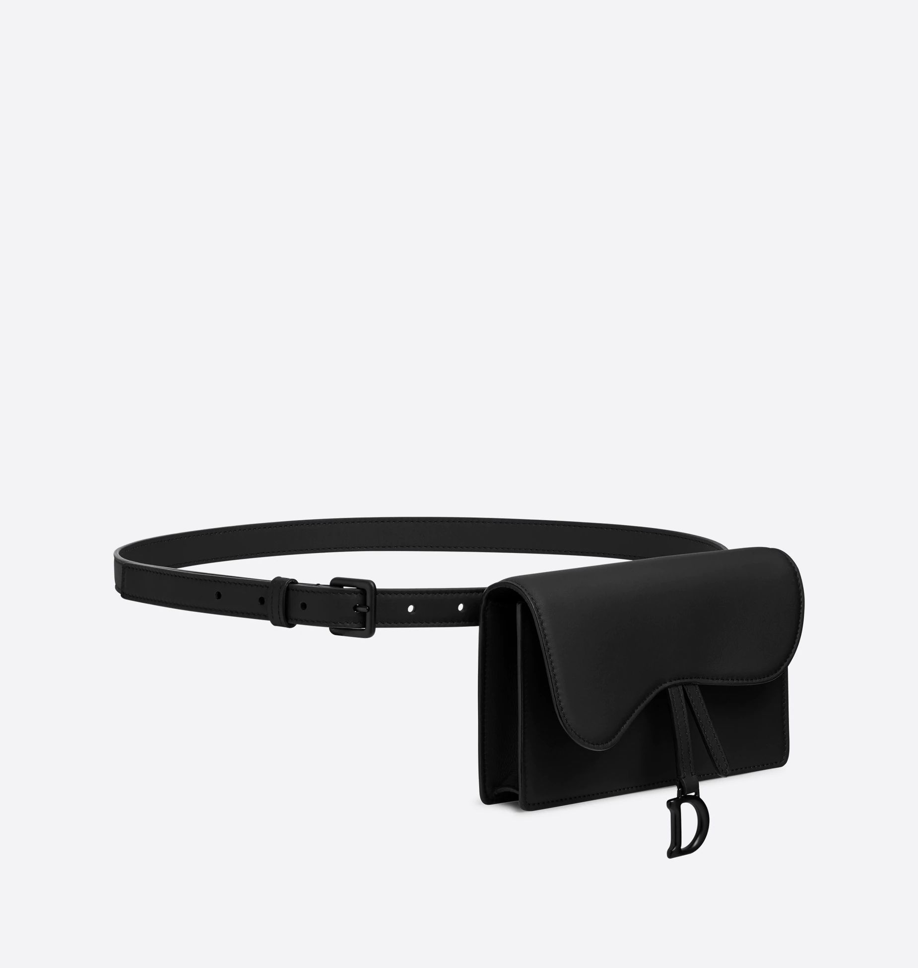 Saddle Belt Pouch Black Ultramatte Calfskin