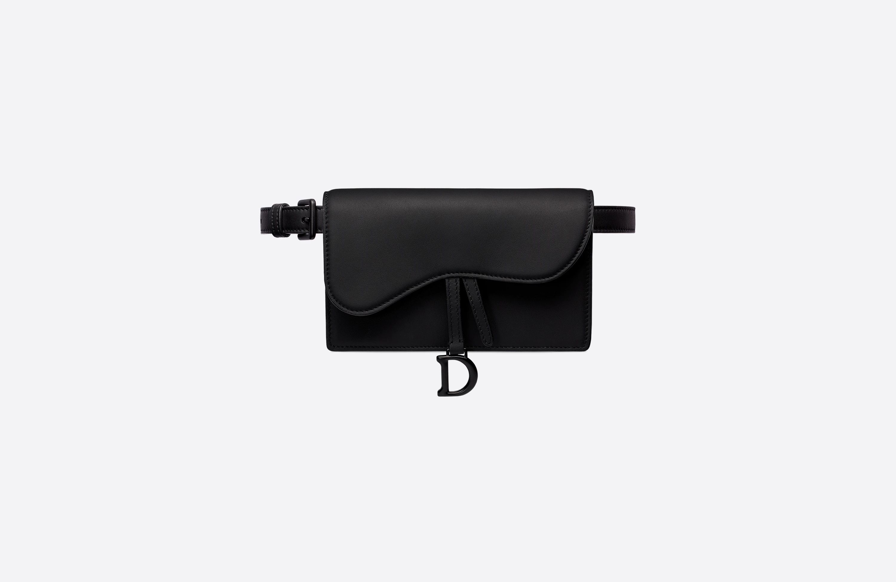 Saddle Belt Pouch Black Ultramatte Calfskin