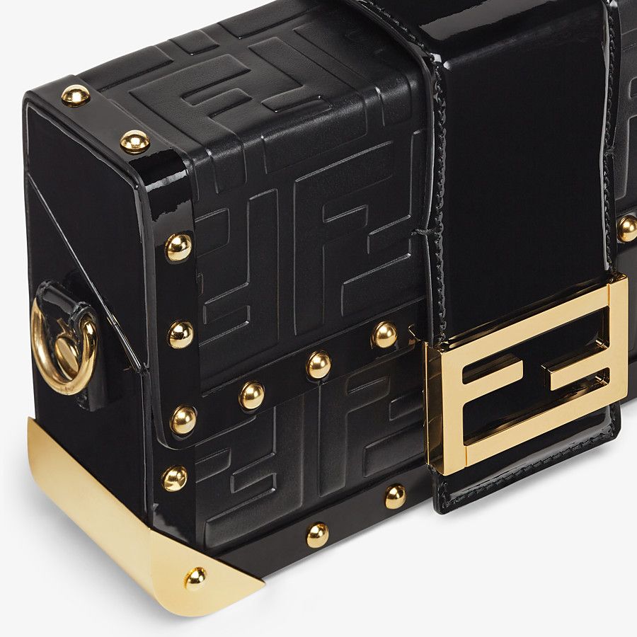 BAGUETTE TRUNK MINI Black leather bag