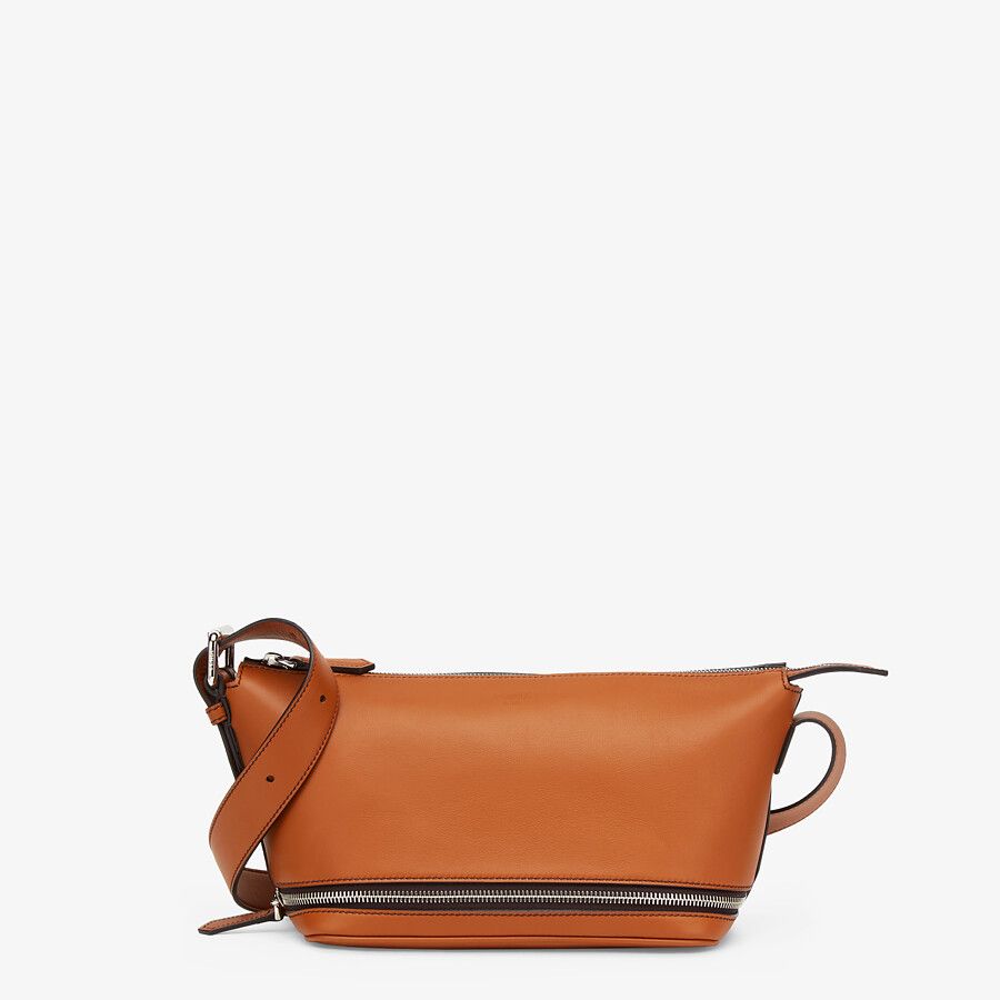 BELT BAG Brown leather belt bag