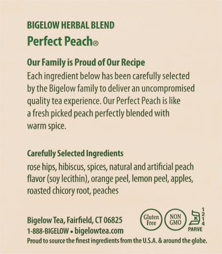 Bigelow Tea Lemon Ginger plus Probiotics Herbal Tea, Caffeine Free Tea with Lemon and Ginger, 18 Count Box (Pack of 6), 108 Total Tea Bags