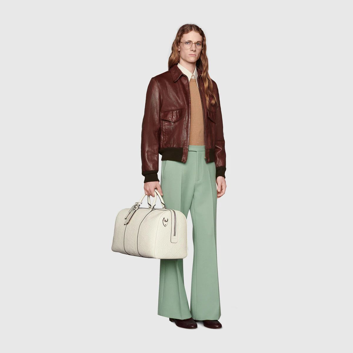 GG embossed duffle bag