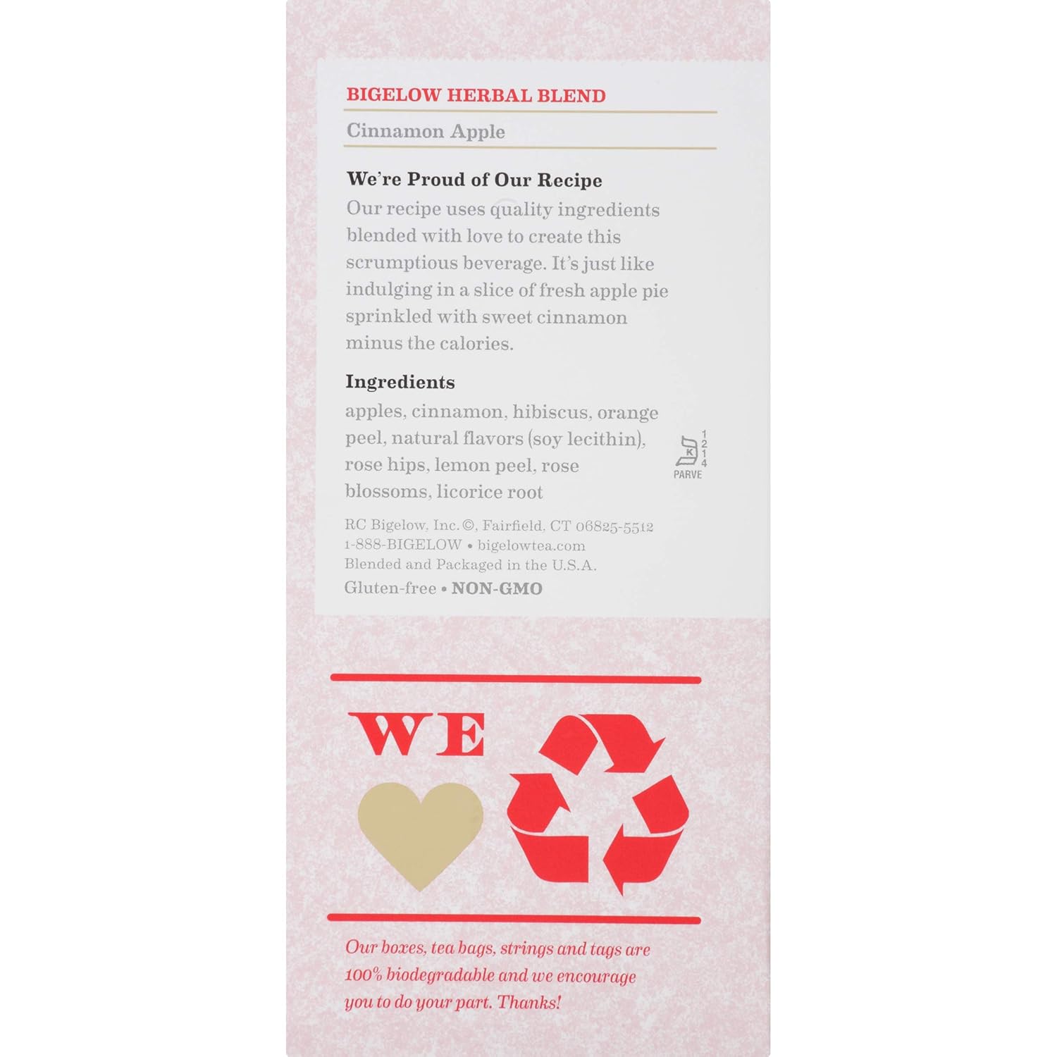 Bigelow Tea Lemon Ginger plus Probiotics Herbal Tea, Caffeine Free Tea with Lemon and Ginger, 18 Count Box (Pack of 6), 108 Total Tea Bags