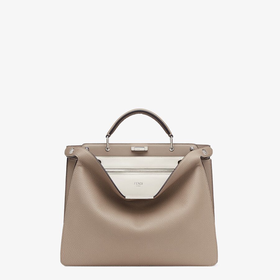 PEEKABOO ISEEU MEDIUM Beige leather bag