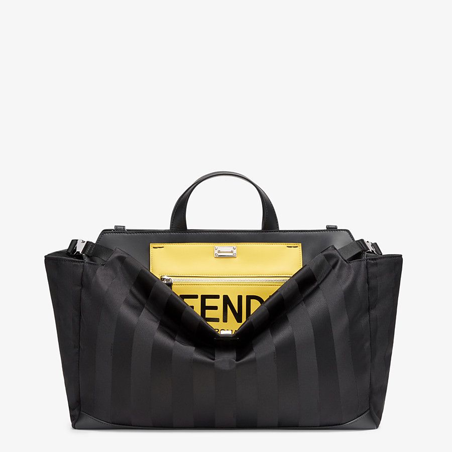 PEEKABOO MEDIUM Black nylon bag
