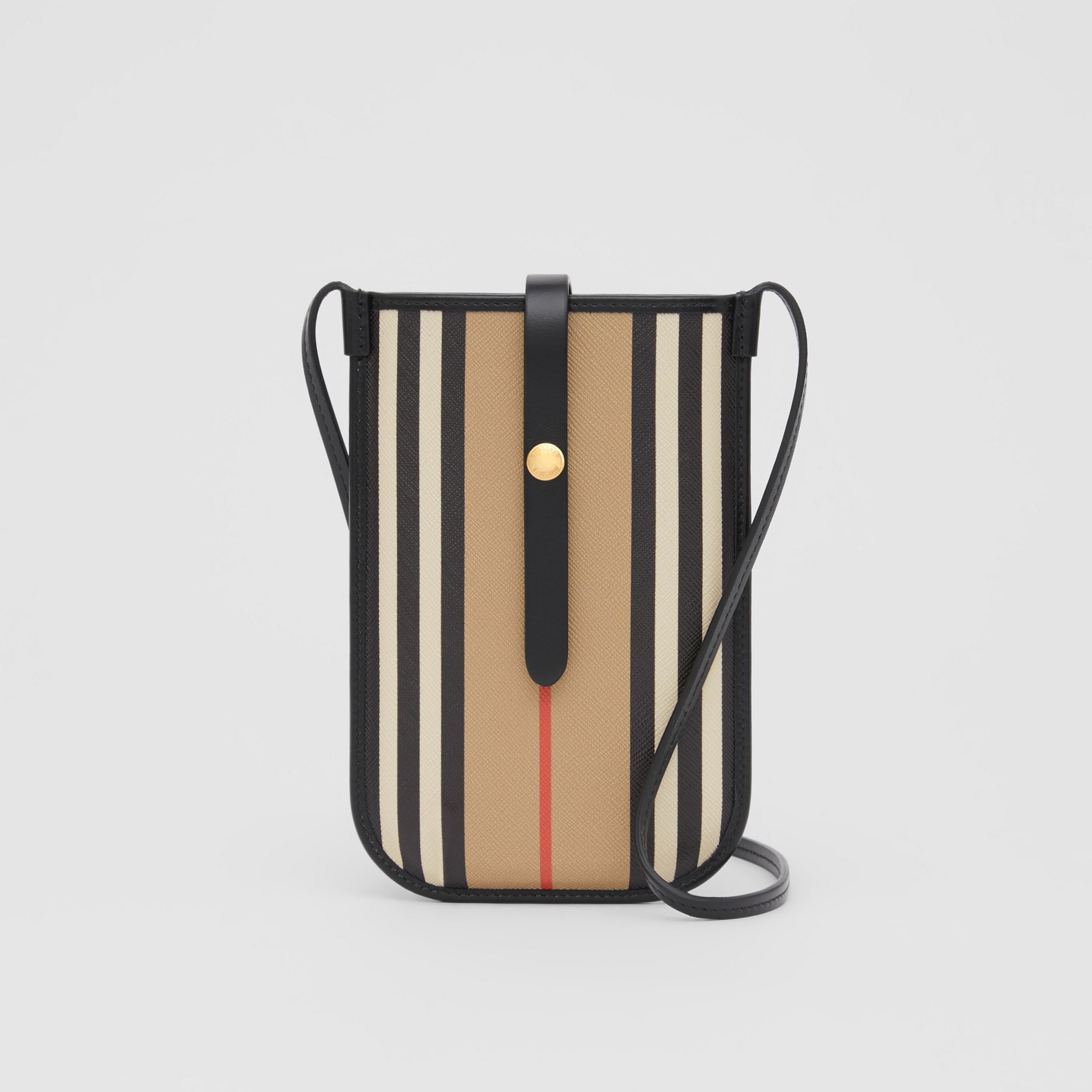 Icon Stripe E-canvas Anne Phone Case with Strap