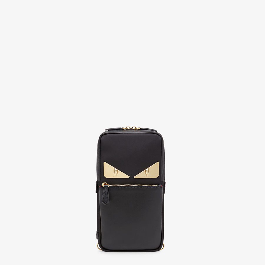 BELT BAG Black nylon one-shoulder backpack