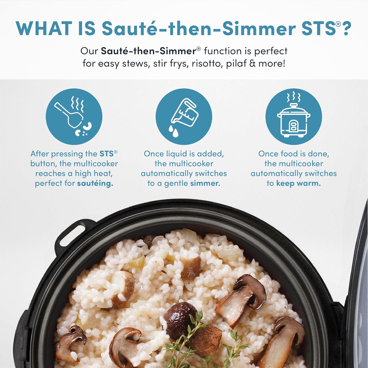 Aroma Housewares 20 Cup Cooked (10 cup uncooked) Digital Rice Cooker, Slow Cooker, Food Steamer, SS Exterior (ARC-150SB),Black