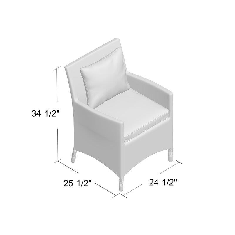 Brentwood Rectangular 6 - Person Dining Set with Cushions