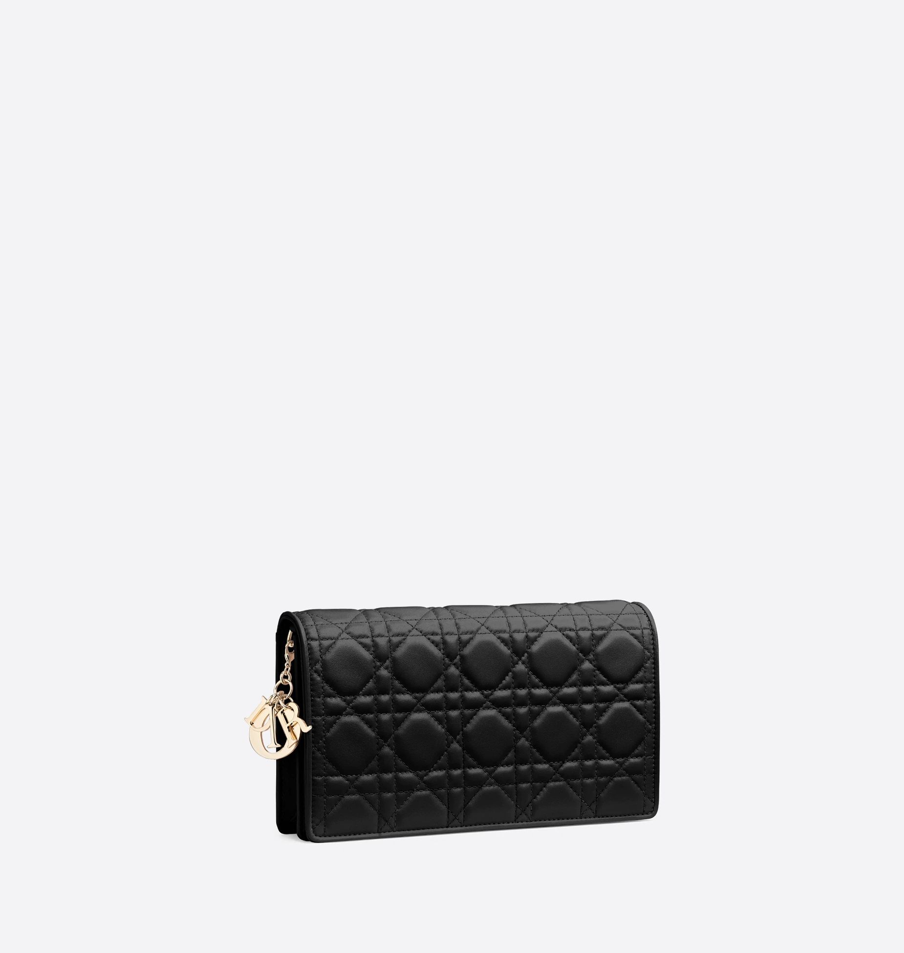 Lady Dior Pouch Black Cannage Lambskin
