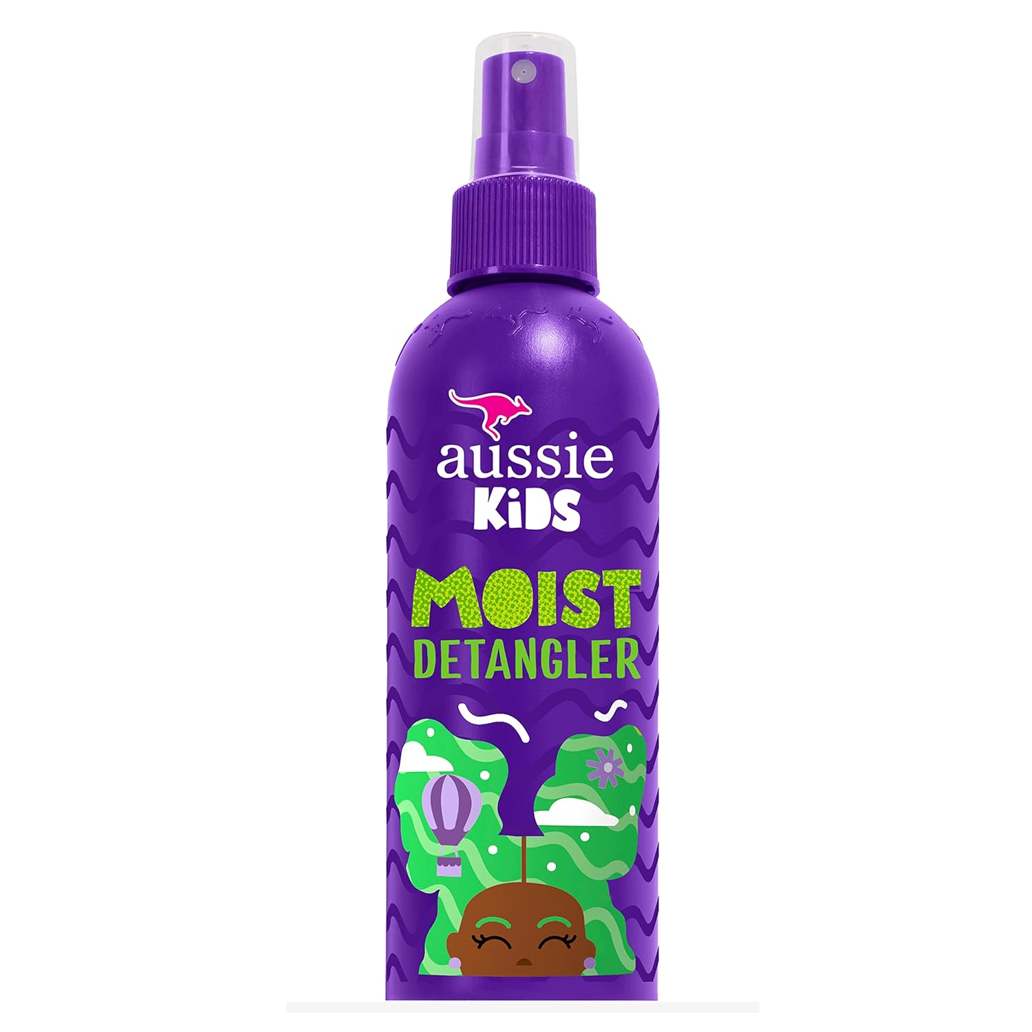 Aussie Kids Moist Detangler Spray, Sulfate & Paraben Free, Moisturizing & Tangle-Free Hair Care for Kids, Cruelty-Free, 8 Fl Oz Each, 3 Pack