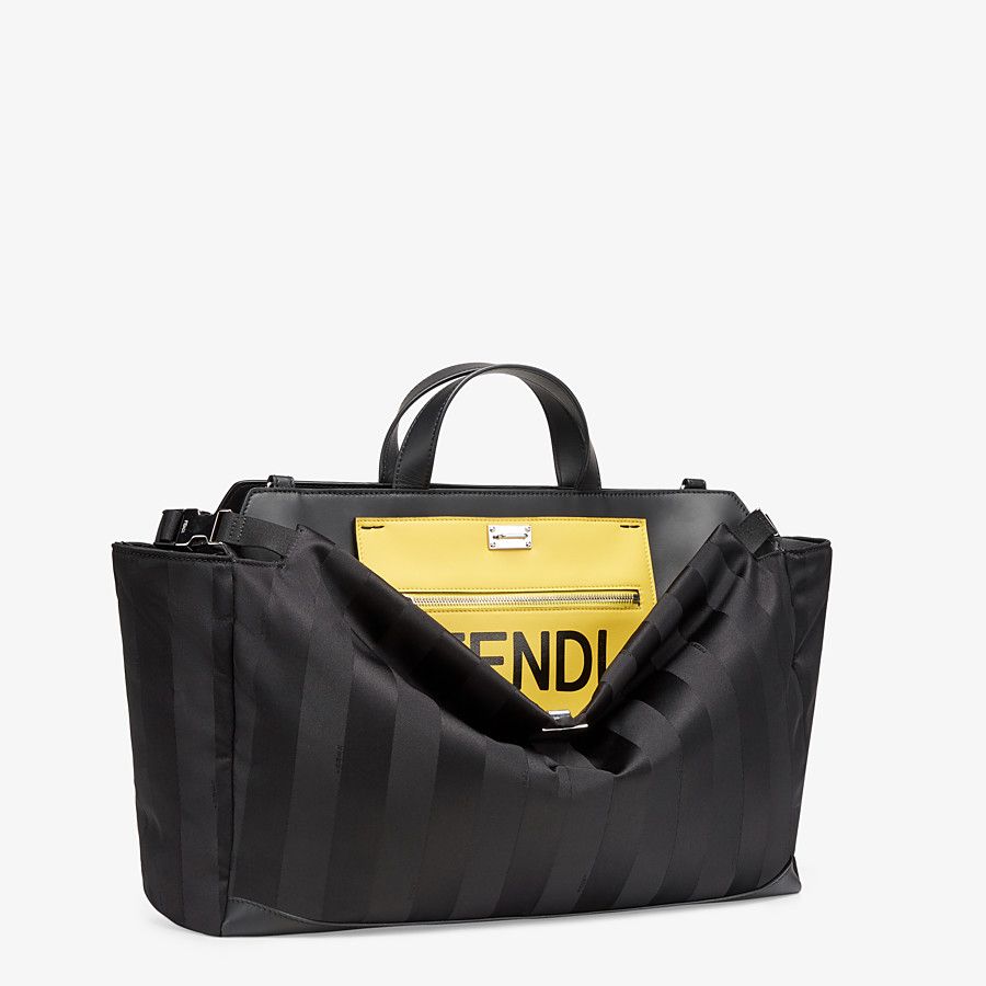 PEEKABOO MEDIUM Black nylon bag