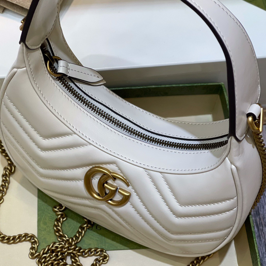 Gucci GG Marmont Half-moon-shaped Bags for Women Size 21*11*5cm