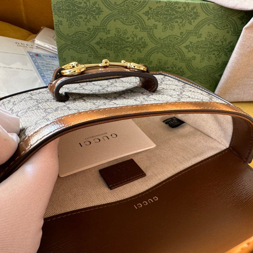 Gucci GG Horsebit 1955 Women Shoulder Bags Size 25*18*8cm