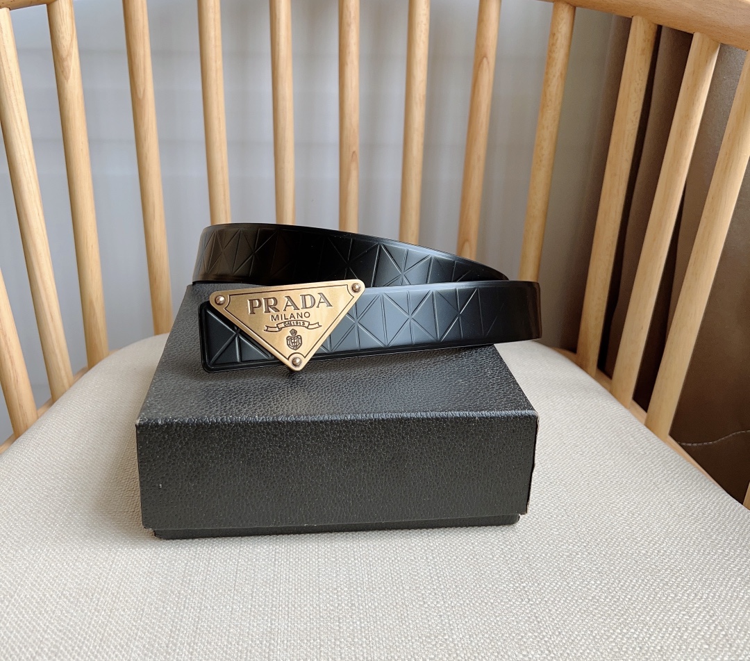 Prada Men Belt Width 3.5cm