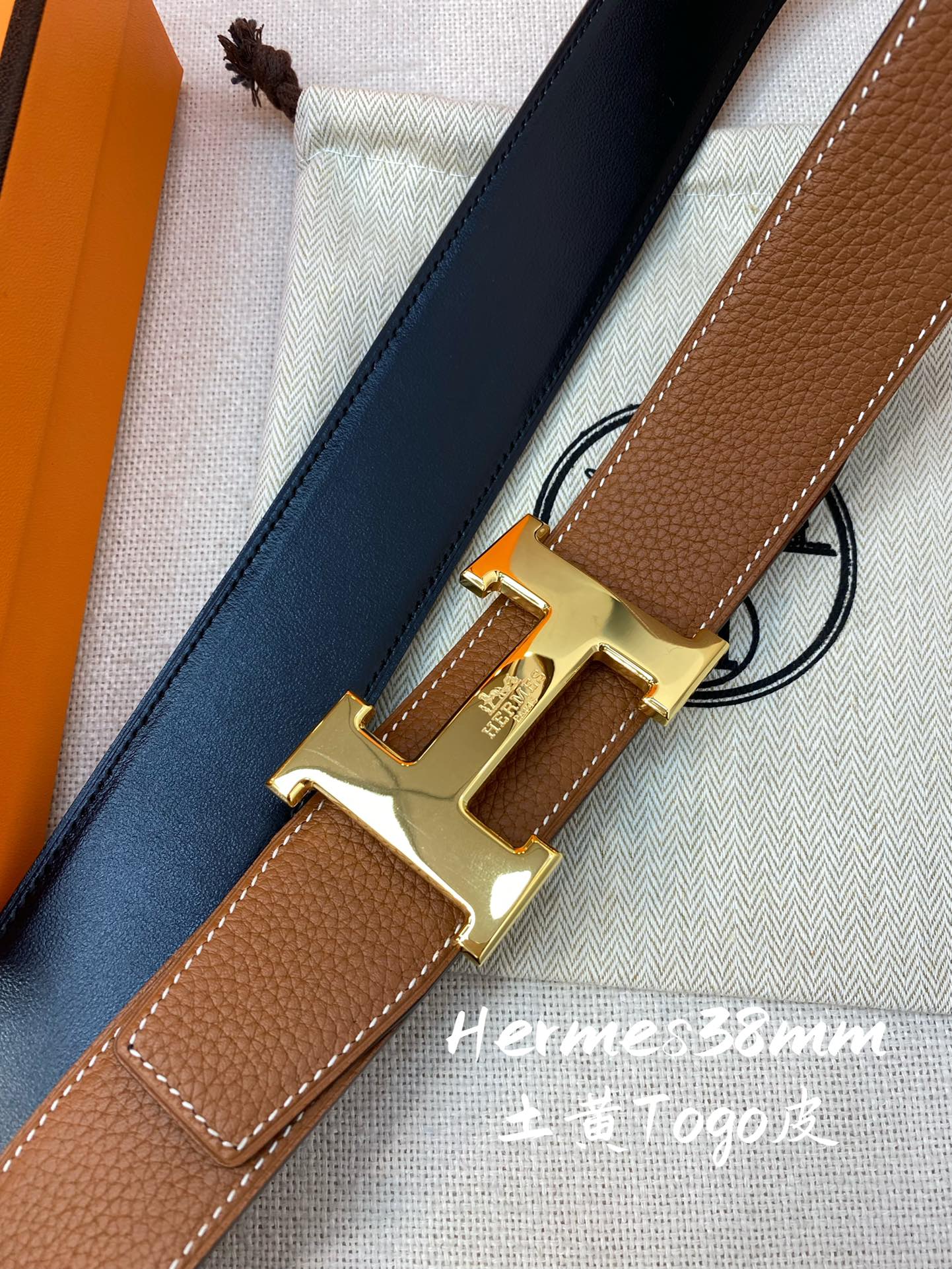 Hermes Men Belt Width 3.8cm