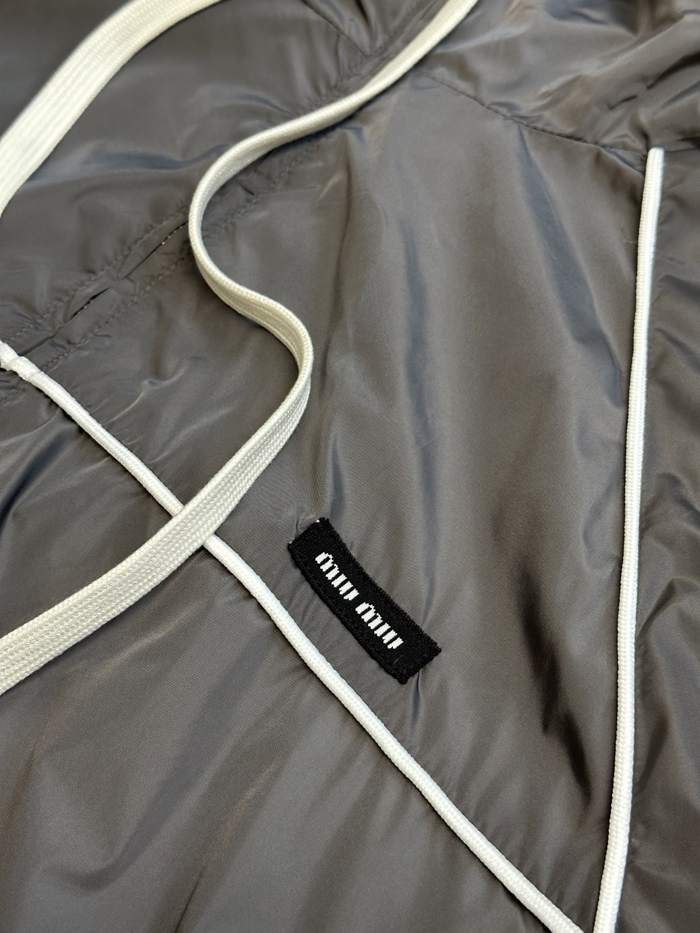 MiuMiu Nylon Zipper Hooded Jacket Size S-XL