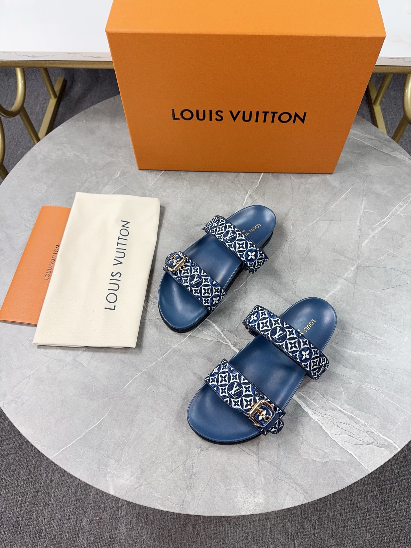 Louis Vuitton Pool Pillow Flat Comfort Slippers Size 36-46