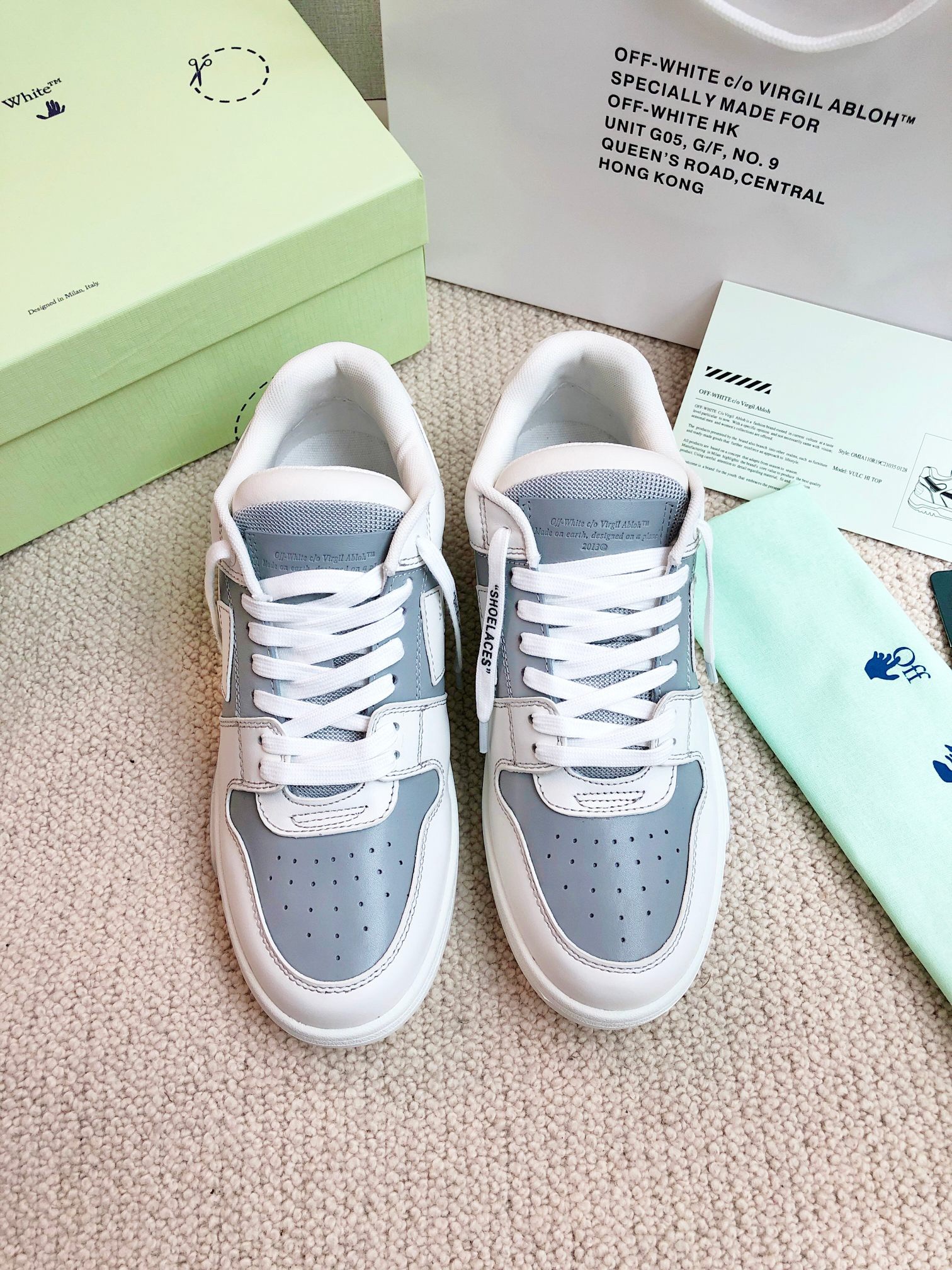 OFF White Out of Office Calf Leather Sneaker Size 36-45