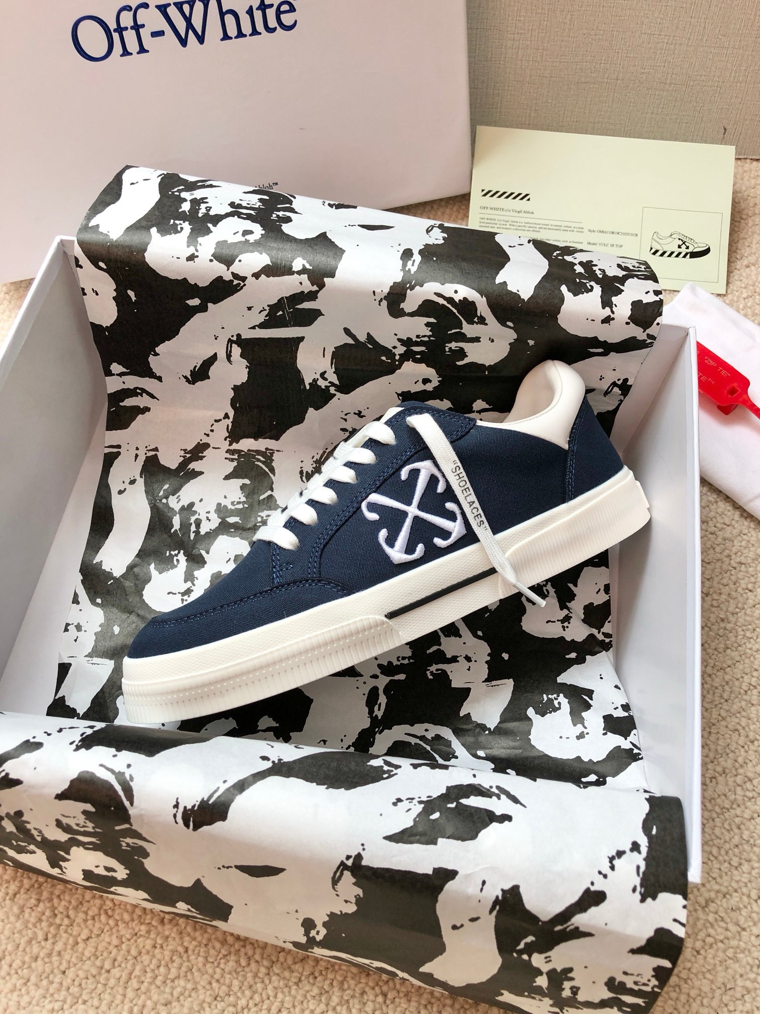 OFF White 2024ss New Low Vulcanized Sneaker Size 36-45