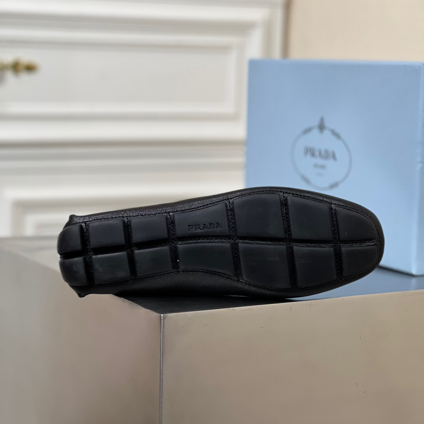 Prada Saffiano Leather Driver Loafers Size 39-45   5-Style