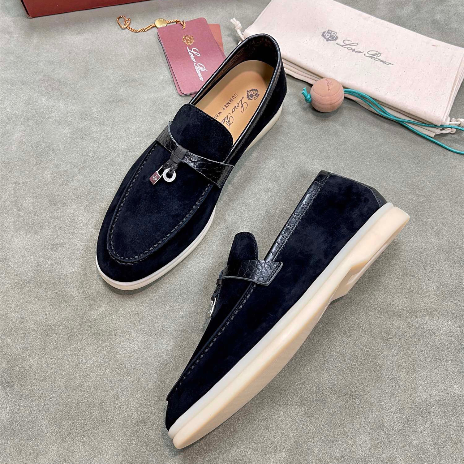 Loro Piana Unisex Loafers Size 36-45