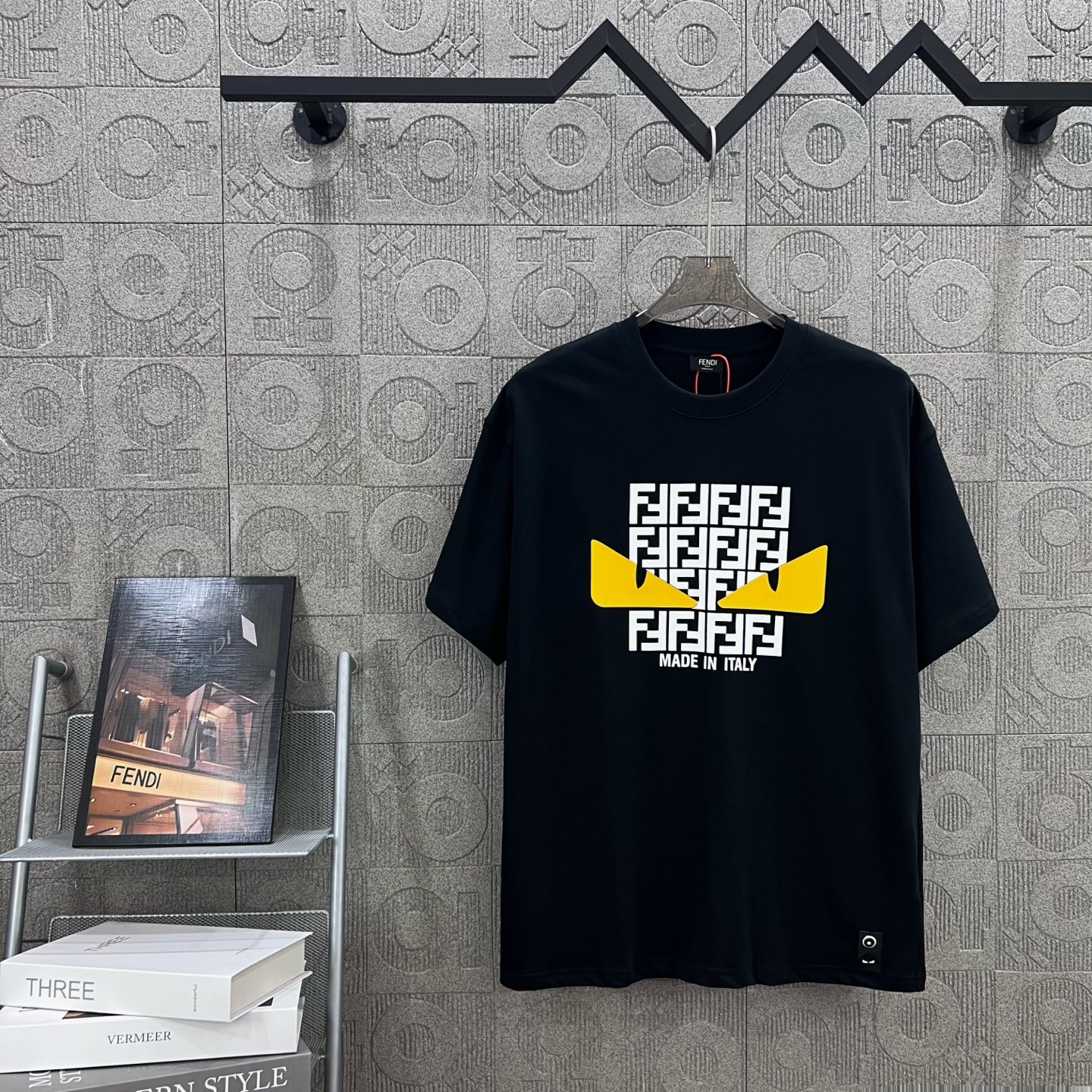 Fendi T Shirt Demon Eye Logo Size XS-L