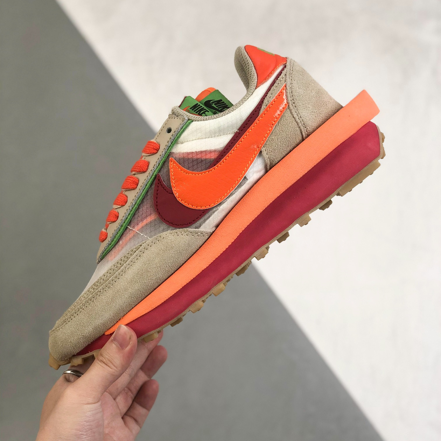 Nike x Sacai LDV Waffle Sneakers Shoes Black Mens/Women 36 - 46