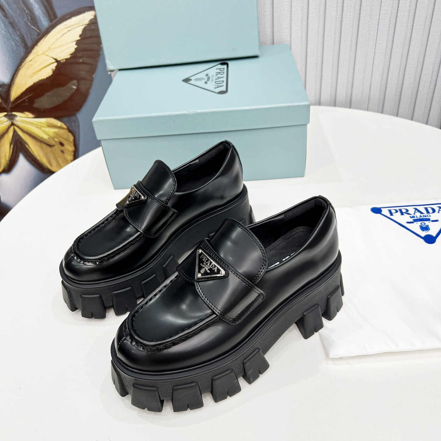 Prada Monolith Loafers Size 35-40