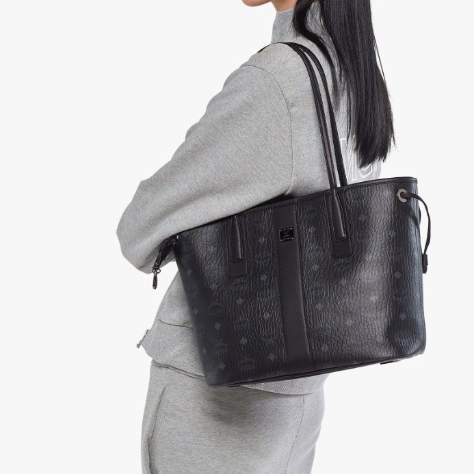 MCM Reversible Liz Shopper in Visetos Bags 37*31*25cm