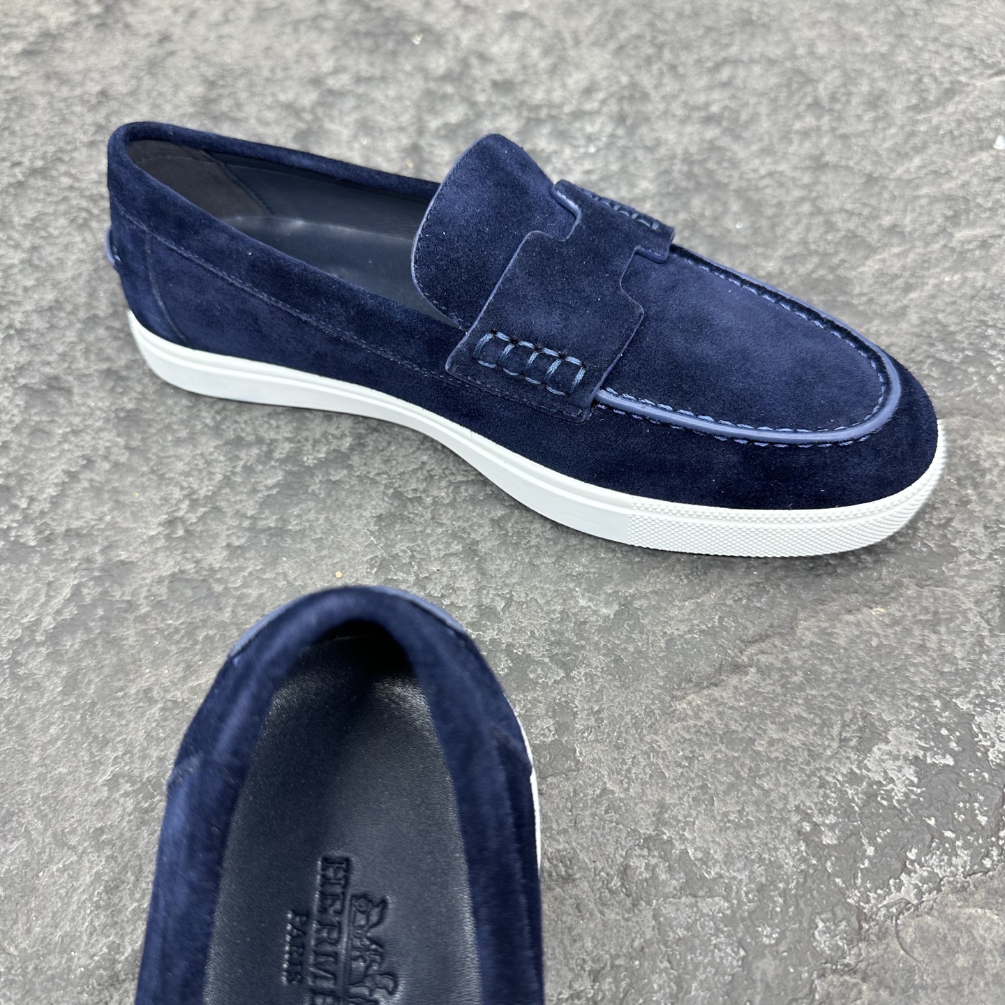 Hermes Job Unisex Loafers Size 35-46