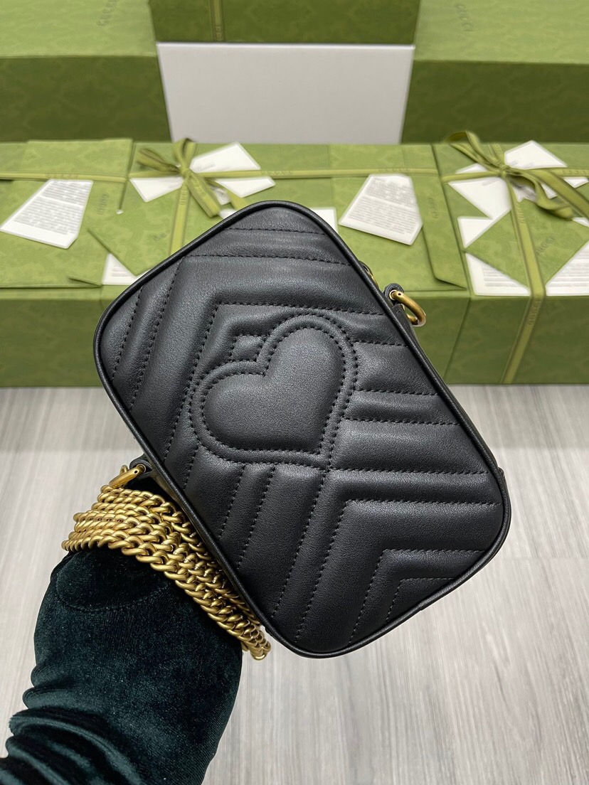 Gucci GG Marmont Bucket Bags For Women Size 10.5*17*5cm