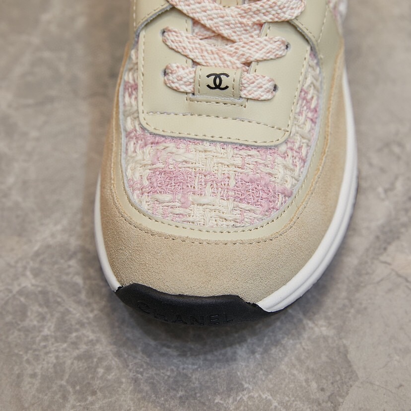 Chanel 2024 New Coton Tweed Sneaker Size 36-46