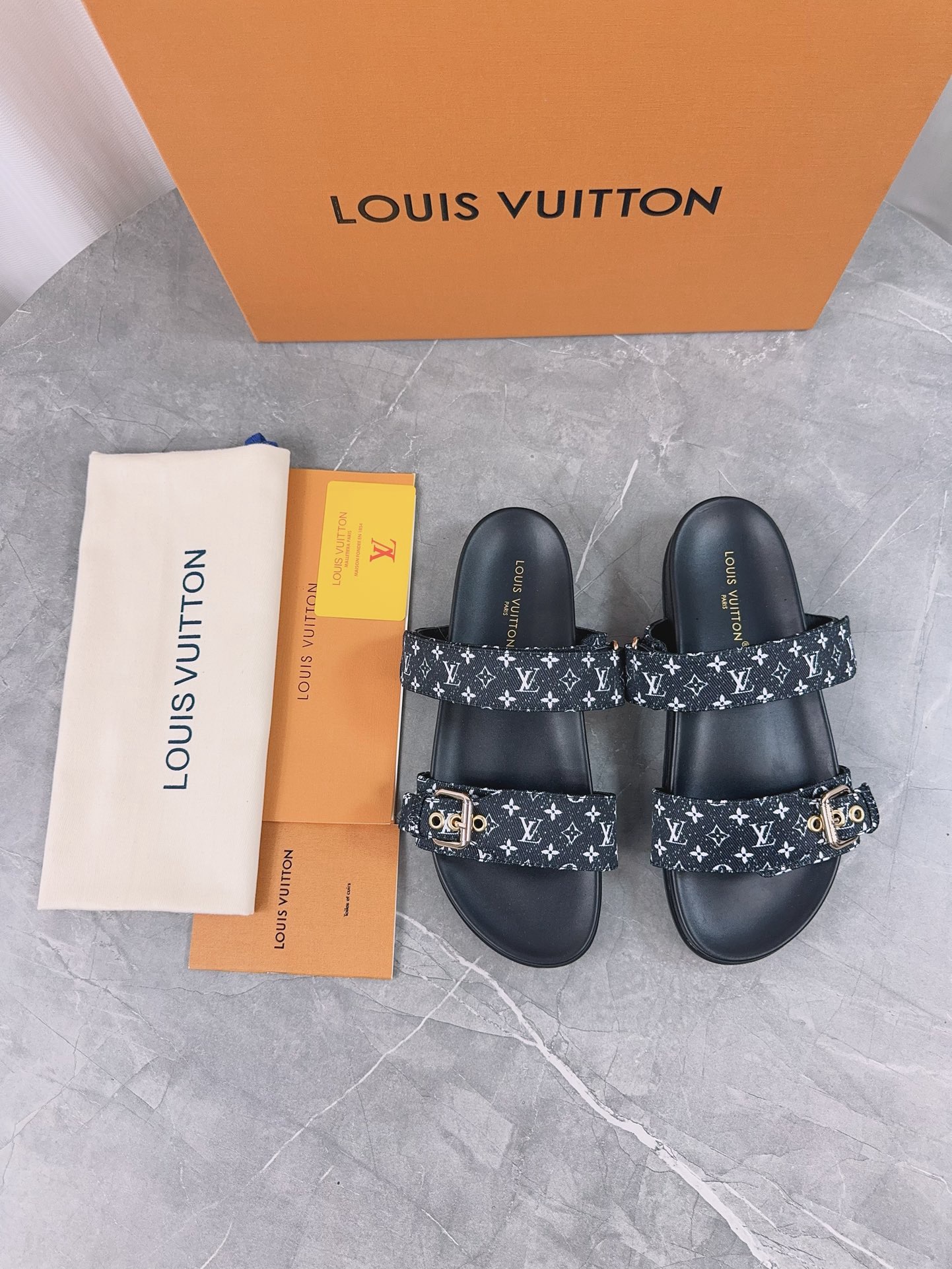Louis Vuitton Pool Pillow Flat Comfort Slippers Size 36-46