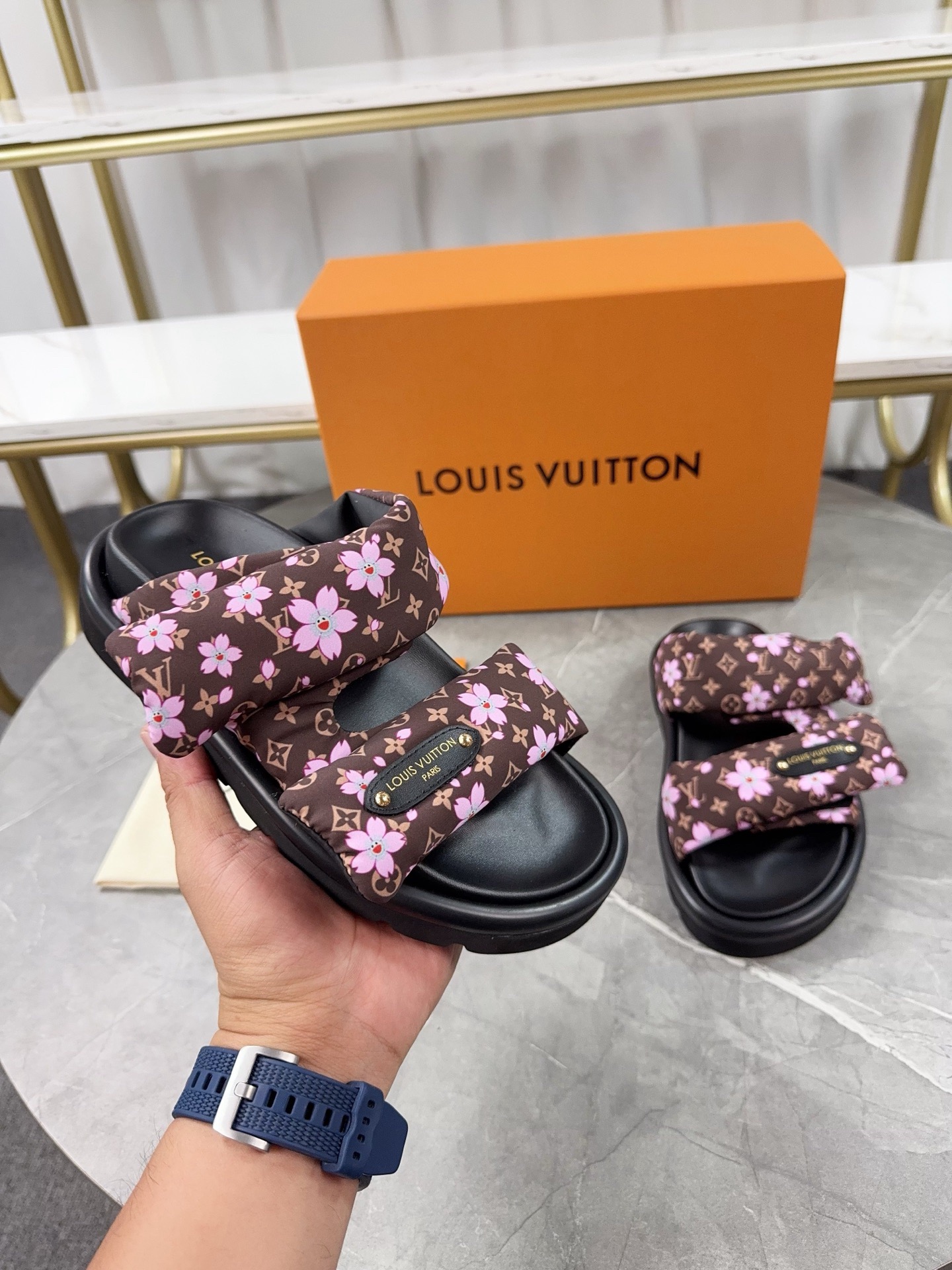 Louis Vuitton Pool Pillow Flat Comfort Slippers Size 36-46